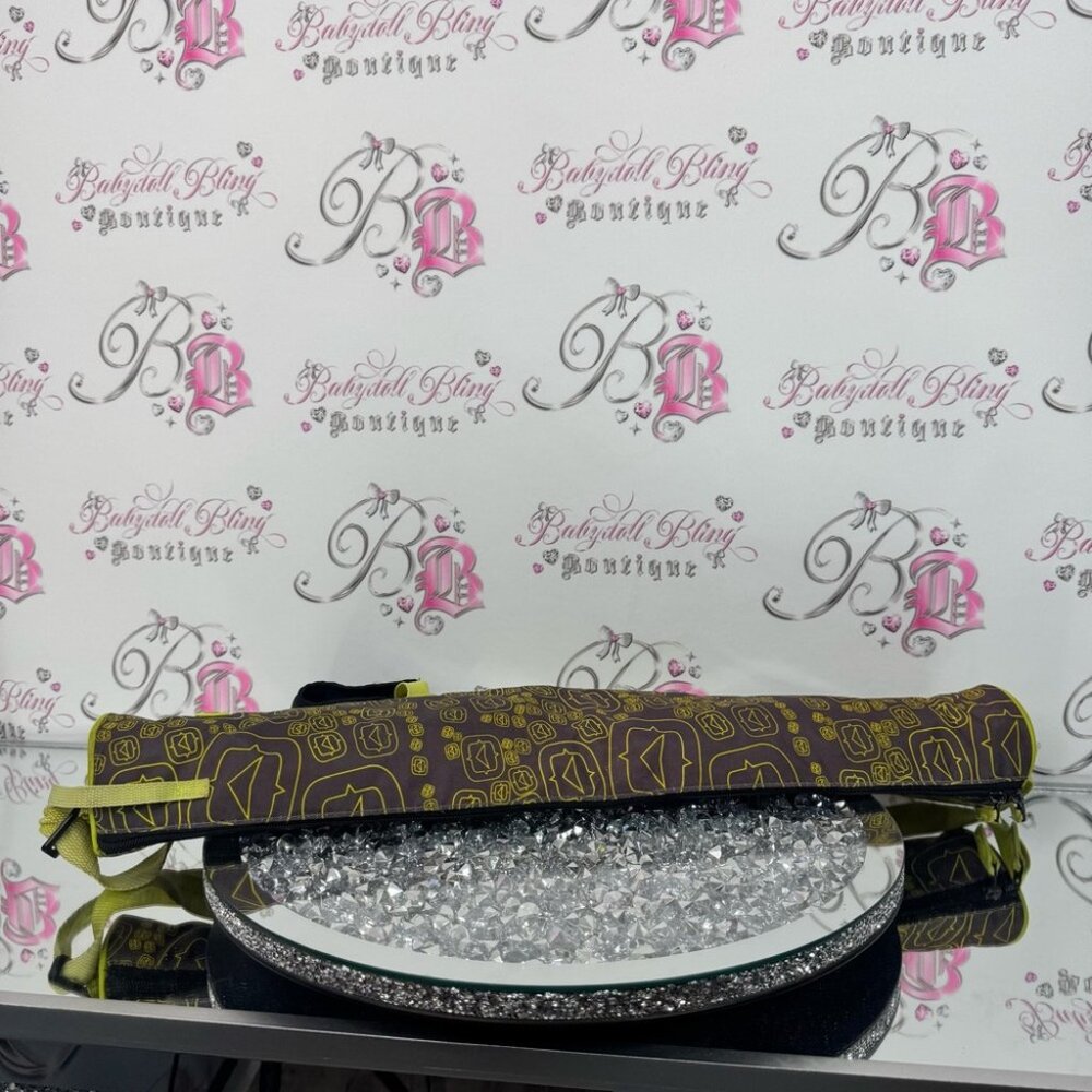 Outbound bag carry cans camping style bag Brown and Yellow Patterned hiking